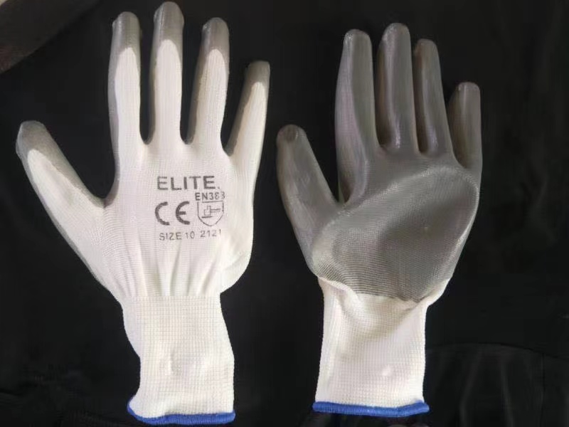  nitrile coated safety work gloves